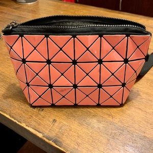 Bao Bao Issey Miyake Pink Clutch wrist strap/chain
